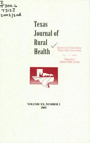 Texas Journal of Rural Health, Volume 20, Number 2, 2002