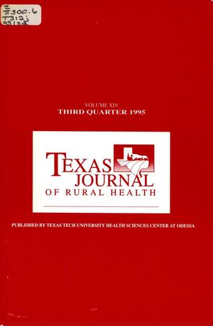 Texas Journal of Rural Health, Volume 14, 3rd Quarter, 1995