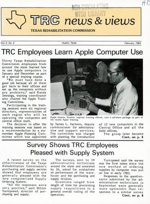 Primary view of object titled 'TRC News & Views, Volume 5, Number 2, February 1983'.