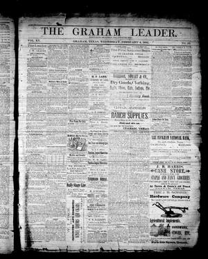 Primary view of object titled 'The Graham Leader. (Graham, Tex.), Vol. 15, No. 26, Ed. 1 Wednesday, February 4, 1891'.