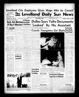 Primary view of object titled 'The Levelland Daily Sun News (Levelland, Tex.), Vol. 14, No. 116, Ed. 1 Tuesday, April 19, 1955'.