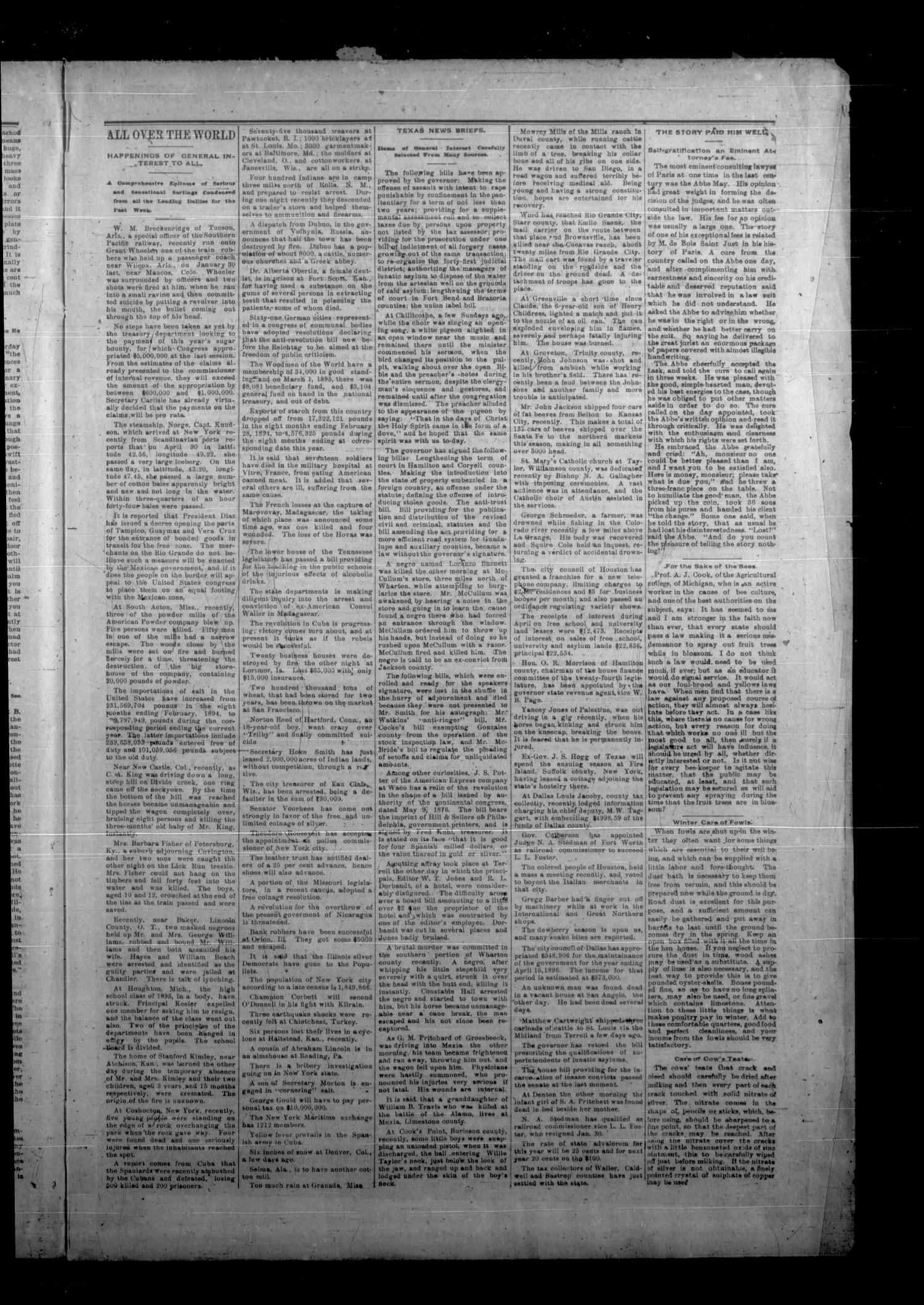 The Fairfield Recorder. (Fairfield, Tex.), Vol. 19, No. 33, Ed. 1 Friday, May 24, 1895
                                                
                                                    [Sequence #]: 3 of 8
                                                