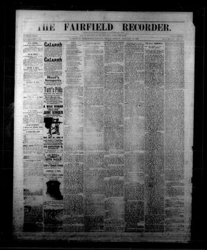 Primary view of The Fairfield Recorder. (Fairfield, Tex.), Vol. 15, No. 17, Ed. 1 Friday, January 16, 1891