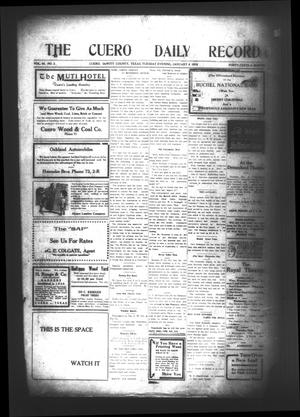 Primary view of object titled 'The Cuero Daily Record (Cuero, Tex.), Vol. 44, No. 2, Ed. 1 Tuesday, January 4, 1916'.