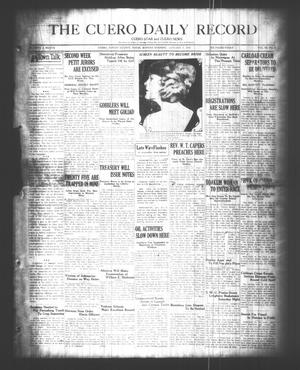 Primary view of object titled 'The Cuero Daily Record (Cuero, Tex.), Vol. 68, No. 7, Ed. 1 Monday, January 9, 1928'.