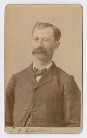 Primary view of object titled '[J. F. Lunsford Portrait]'.