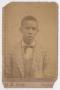 Photograph: [Unidentified Young African American Man in Suit]