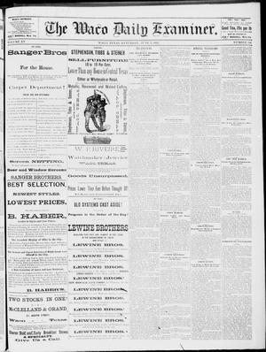 Primary view of object titled 'The Waco Daily Examiner. (Waco, Tex.), Vol. 15, No. 144, Ed. 1, Saturday, June 3, 1882'.