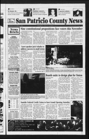 Primary view of object titled 'San Patricio County News (Sinton, Tex.), Vol. 98, No. 43, Ed. 1 Thursday, October 27, 2005'.