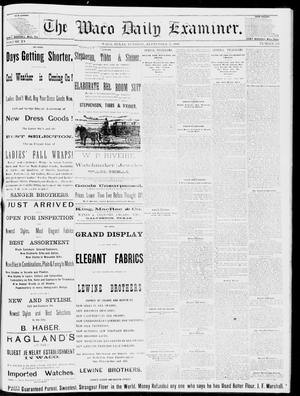 Primary view of The Waco Daily Examiner. (Waco, Tex.), Vol. 15, No. 230, Ed. 1, Tuesday, September 12, 1882