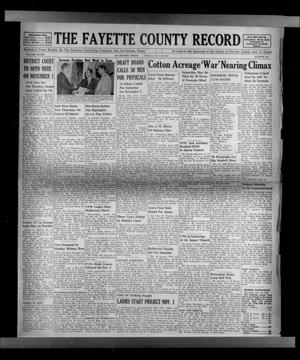 Primary view of object titled 'The Fayette County Record (La Grange, Tex.), Vol. 33, No. 104, Ed. 1 Friday, October 28, 1955'.