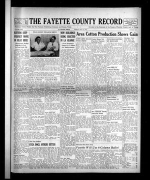 Primary view of object titled 'The Fayette County Record (La Grange, Tex.), Vol. 30, No. 102, Ed. 1 Tuesday, October 21, 1952'.