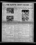 Newspaper: The Fayette County Record (La Grange, Tex.), Vol. 33, No. 33, Ed. 1 T…