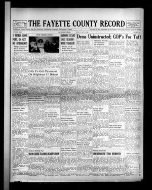 Primary view of object titled 'The Fayette County Record (La Grange, Tex.), Vol. 30, No. 55, Ed. 1 Friday, May 9, 1952'.