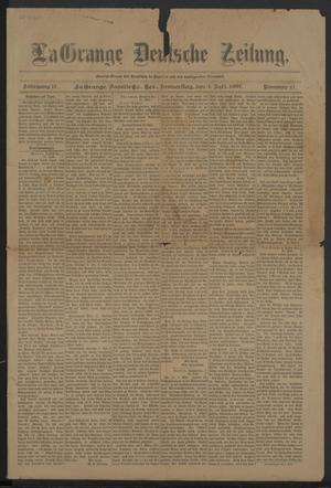 Primary view of object titled 'La Grange Deutsche Zeitung. (La Grange, Tex.), Vol. 17, No. 47, Ed. 1 Thursday, July 4, 1907'.