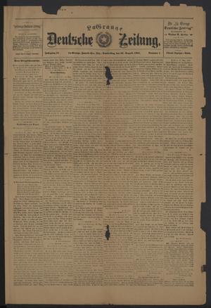 Primary view of object titled 'La Grange Deutsche Zeitung. (La Grange, Tex.), Vol. 12, No. 1, Ed. 1 Thursday, August 22, 1901'.