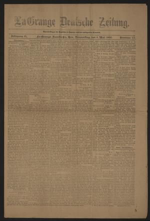 Primary view of object titled 'La Grange Deutsche Zeitung. (La Grange, Tex.), Vol. 15, No. 38, Ed. 2 Thursday, May 4, 1905'.