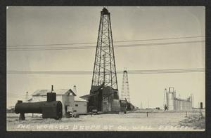 Primary view of object titled '[Postcard of the World's Deepest Oil Well]'.