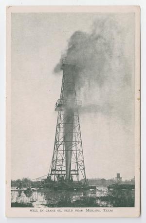 Primary view of object titled '[Postcard of an Oil Well]'.