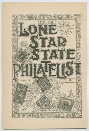 Primary view of object titled 'Lone Star State Philatelist, Volume 5, Number 2, September 1897'.