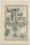 Journal/Magazine/Newsletter: Lone Star State Philatelist, Volume 5, Number 3, October 1897
