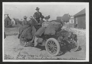 Primary view of object titled '[Maxwell Mail Car with Passengers]'.