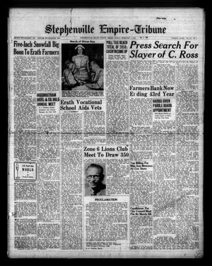 Primary view of object titled 'Stephenville Empire-Tribune (Stephenville, Tex.), Vol. 79, No. 5, Ed. 1 Friday, February 4, 1949'.