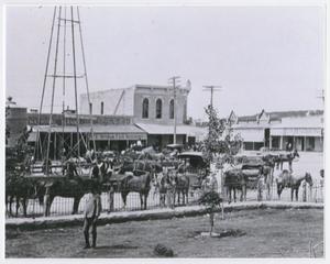 Primary view of object titled '[Goldthwaite- Looking North from Courthouse]'.