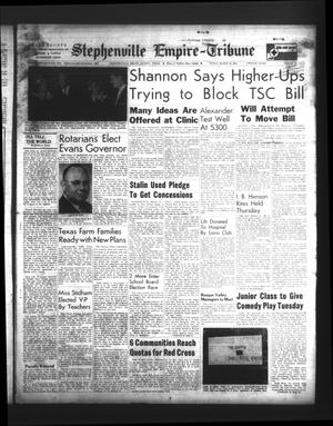 Primary view of object titled 'Stephenville Empire-Tribune (Stephenville, Tex.), Vol. 85, No. 12, Ed. 1 Friday, March 18, 1955'.