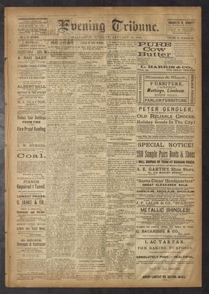 Primary view of object titled 'Evening Tribune. (Galveston, Tex.), Vol. 6, No. 109, Ed. 1 Tuesday, January 12, 1886'.