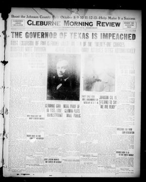 Primary view of object titled 'Cleburne Morning Review (Cleburne, Tex.), Ed. 1 Sunday, September 23, 1917'.