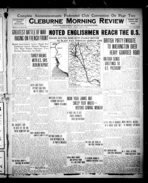 Primary view of object titled 'Cleburne Morning Review (Cleburne, Tex.), Ed. 1 Sunday, April 22, 1917'.