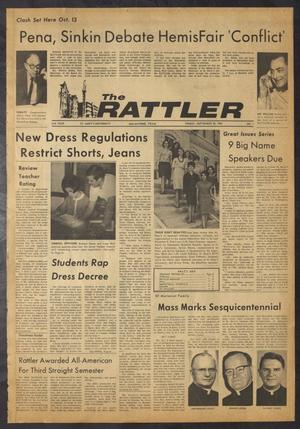 Primary view of object titled 'The Rattler (San Antonio, Tex.), Vol. 51, No. 1, Ed. 1 Friday, September 30, 1966'.