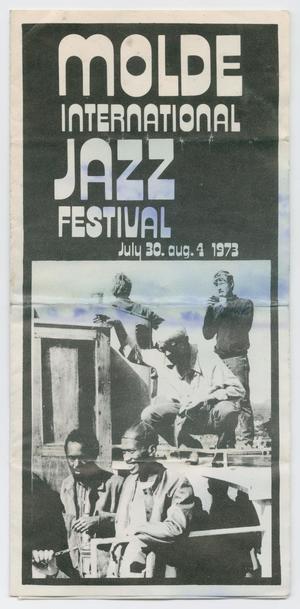 Primary view of object titled 'Pamphlet for the 1973 Molde International Jazz Festival'.