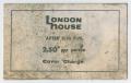 Primary view of London House flyer with drawing of Roy Eldridge on back