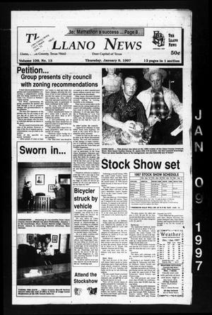 Primary view of object titled 'The Llano News (Llano, Tex.), Vol. 109, No. 13, Ed. 1 Thursday, January 9, 1997'.