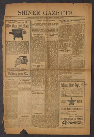 Primary view of Shiner Gazette (Shiner, Tex.), Vol. 30, No. 47, Ed. 1 Thursday, September 6, 1923