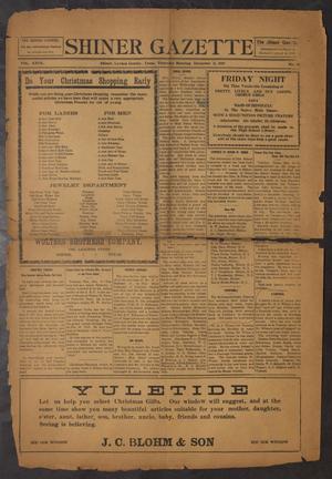 Primary view of object titled 'Shiner Gazette (Shiner, Tex.), Vol. 27, No. 10, Ed. 1 Thursday, December 11, 1919'.