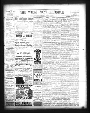 Primary view of object titled 'The Wills Point Chronicle. (Wills Point, Tex.), Vol. 10, No. 33, Ed. 1 Thursday, August 18, 1887'.