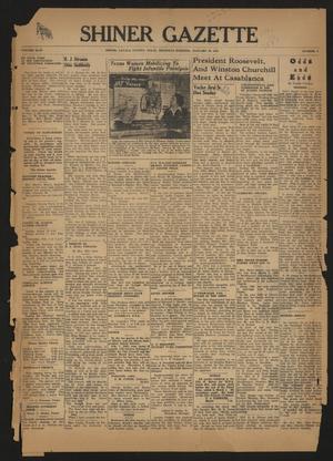 Primary view of Shiner Gazette (Shiner, Tex.), Vol. 49, No. 4, Ed. 1 Thursday, January 28, 1943