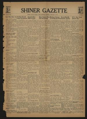Primary view of object titled 'Shiner Gazette (Shiner, Tex.), Vol. 49, No. 7, Ed. 1 Thursday, February 19, 1942'.