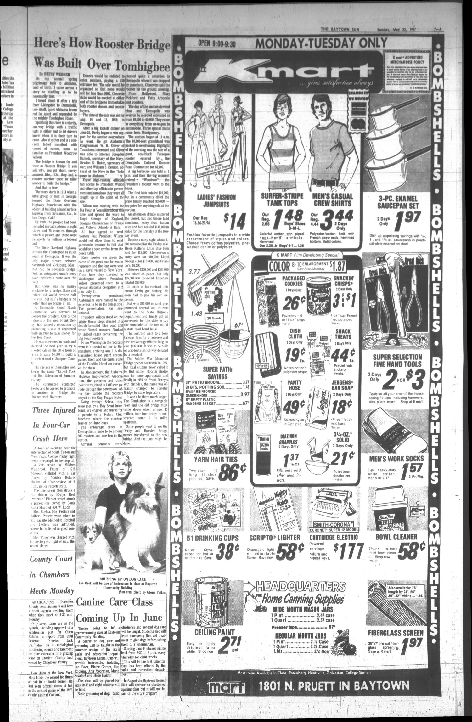 The Baytown Sun (Baytown, Tex.), Vol. 55, No. 189, Ed. 1 Sunday, May 22, 1977
                                                
                                                    [Sequence #]: 7 of 28
                                                