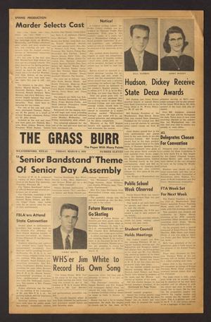 Primary view of object titled 'The Grass Burr (Weatherford, Tex.), No. 11, Ed. 1 Friday, March 6, 1959'.