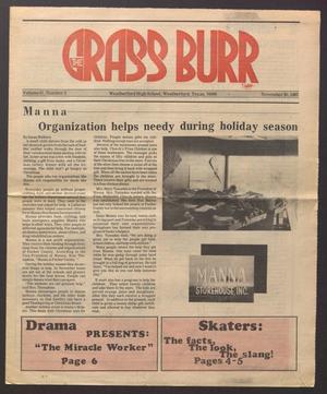 Primary view of object titled 'The Grass Burr (Weatherford, Tex.), Vol. 67, No. 3, Ed. 1 Friday, November 20, 1987'.