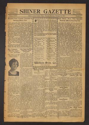 Primary view of object titled 'Shiner Gazette (Shiner, Tex.), Vol. 39, No. 11, Ed. 1 Thursday, February 18, 1932'.