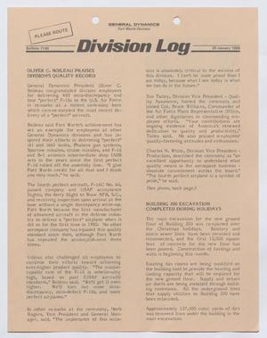 Division Log, Number 7140, January 20, 1986