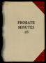 Book: Travis County Probate Records: Probate Minutes 25