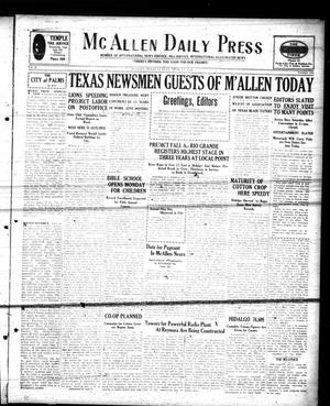 Primary view of object titled 'McAllen Daily Press (McAllen, Tex.), Vol. 10, No. 155, Ed. 1 Sunday, June 15, 1930'.