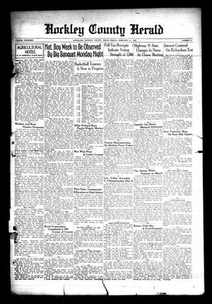 Primary view of object titled 'Hockley County Herald (Levelland, Tex.), Vol. 14, No. 26, Ed. 1 Friday, February 11, 1938'.