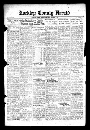 Primary view of object titled 'Hockley County Herald (Levelland, Tex.), Vol. 14, No. 13, Ed. 1 Friday, November 5, 1937'.